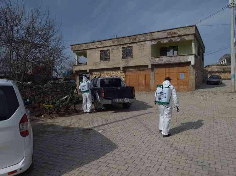 Eğil Belediyesi’nin Korona virüsle mücadele çalışmaları devam ediyor