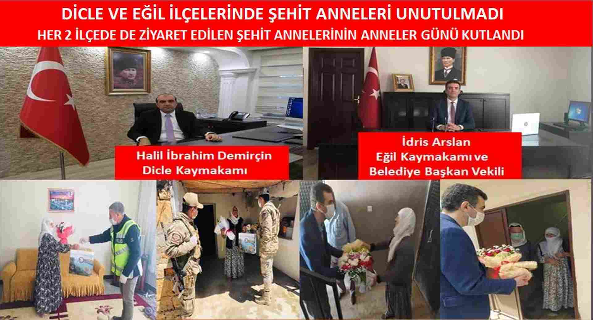Dicle ve Eğil İlçelerinde Şehit anneleri unutulmadı