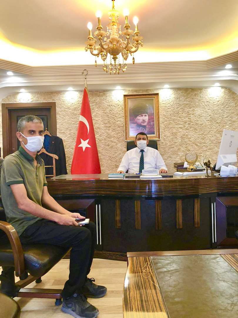 Gazeteci Dayan’dan Dicle Kaymakamı Kılınç’a hayırlı olsun ziyareti