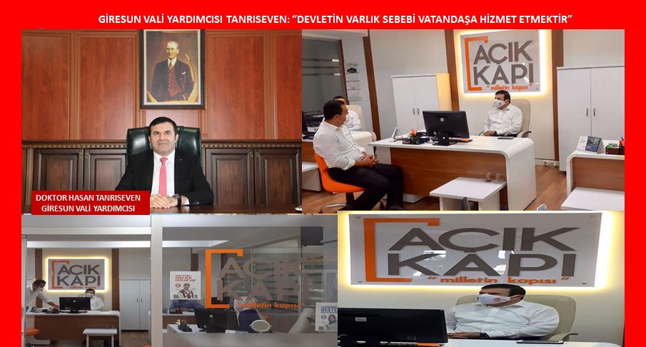 GİRESUN VALİ YARDIMCISI TANRISEVEN: “DEVLETİN VARLIK SEBEBİ VATANDAŞA HİZMET ETMEKTİR”