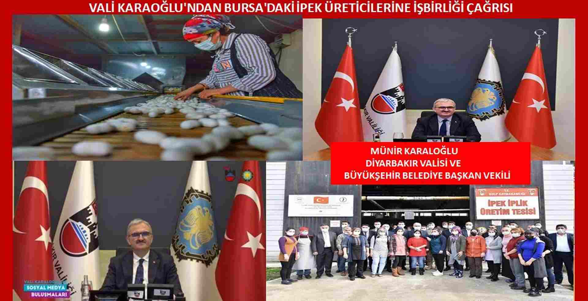 VALİ KARAOĞLU’NDAN BURSA’DAKİ İPEK ÜRETİCİLERİNE İŞBİRLİĞİ ÇAĞRISI