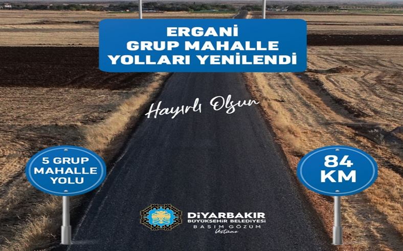 KARALOĞLU, ERGANİ’DE TAMAMLANAN 84 KM YOLUN AÇILIŞINI YAPACAK