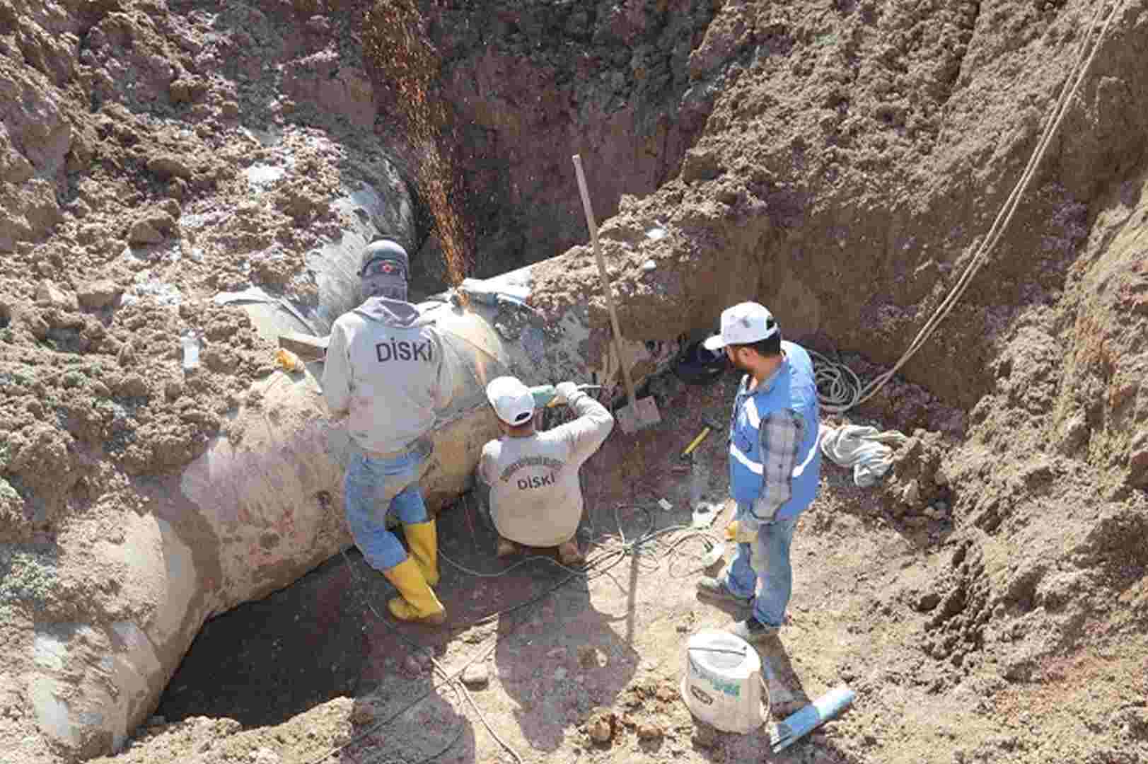 İçme suyu hattındaki arıza kısa sürede giderildi
