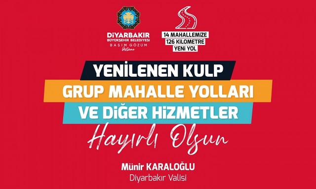 Karaloğlu, Kulp’ta tamamlanan mahalle yollarının açılışını yapacak