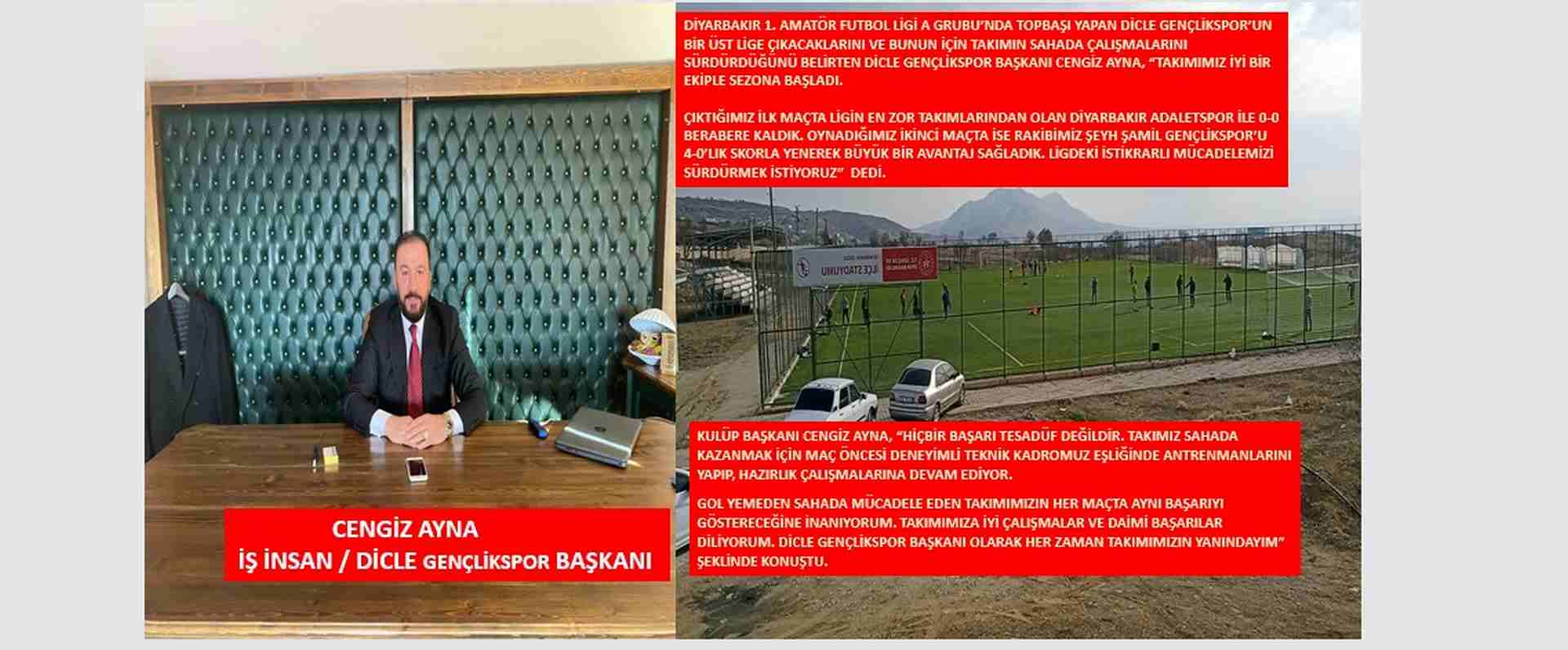 Dicle Gençlikspor idmanlarına tüm hızıyla devam ediyor