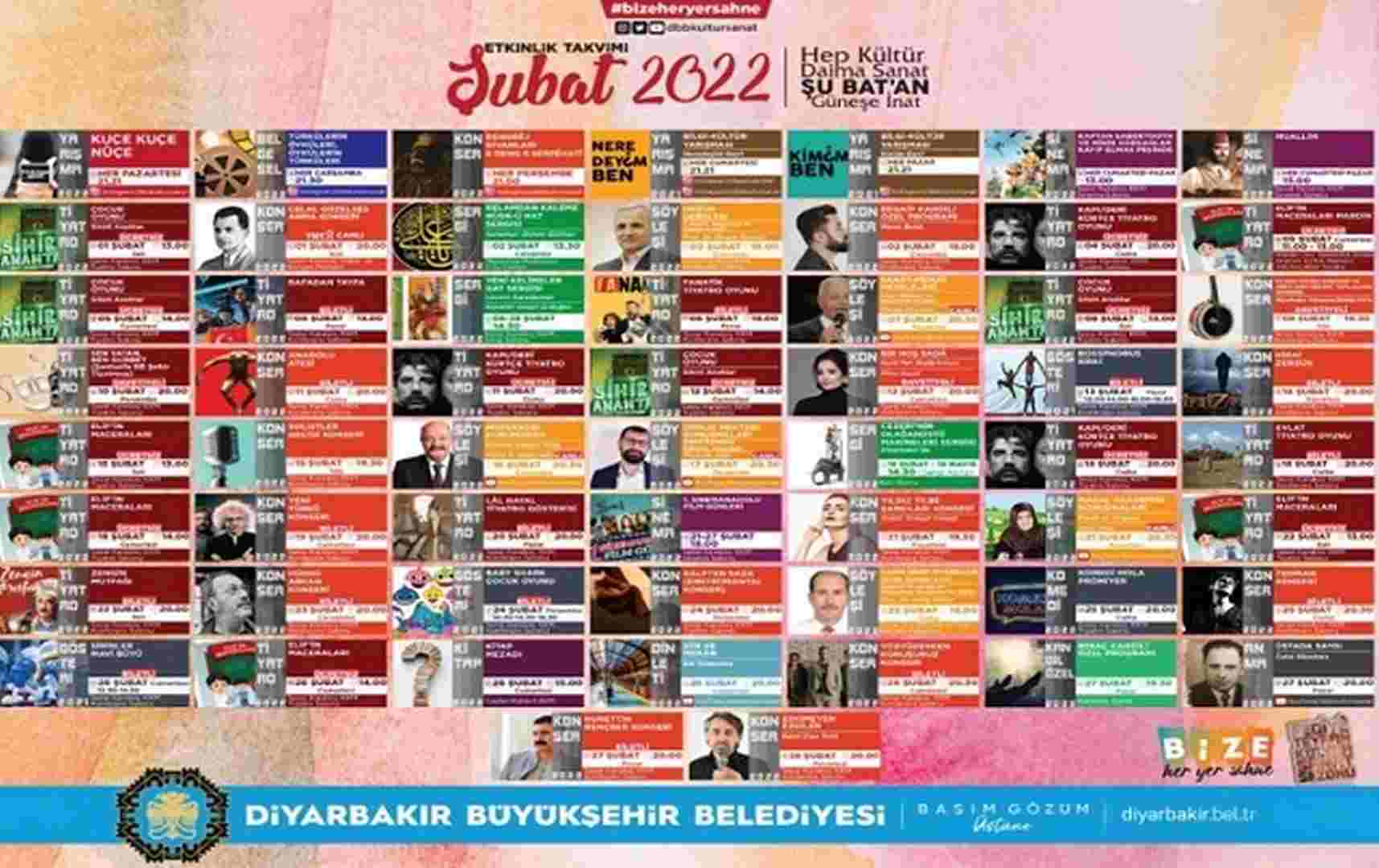 Şubat ayı kültür-sanat etkinlik takvimi belli oldu