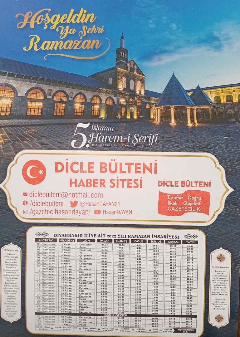 Ramazan ayı imsakiyesi