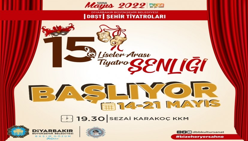 “15. Liselerarası Tiyatro Şenliği” başlıyor