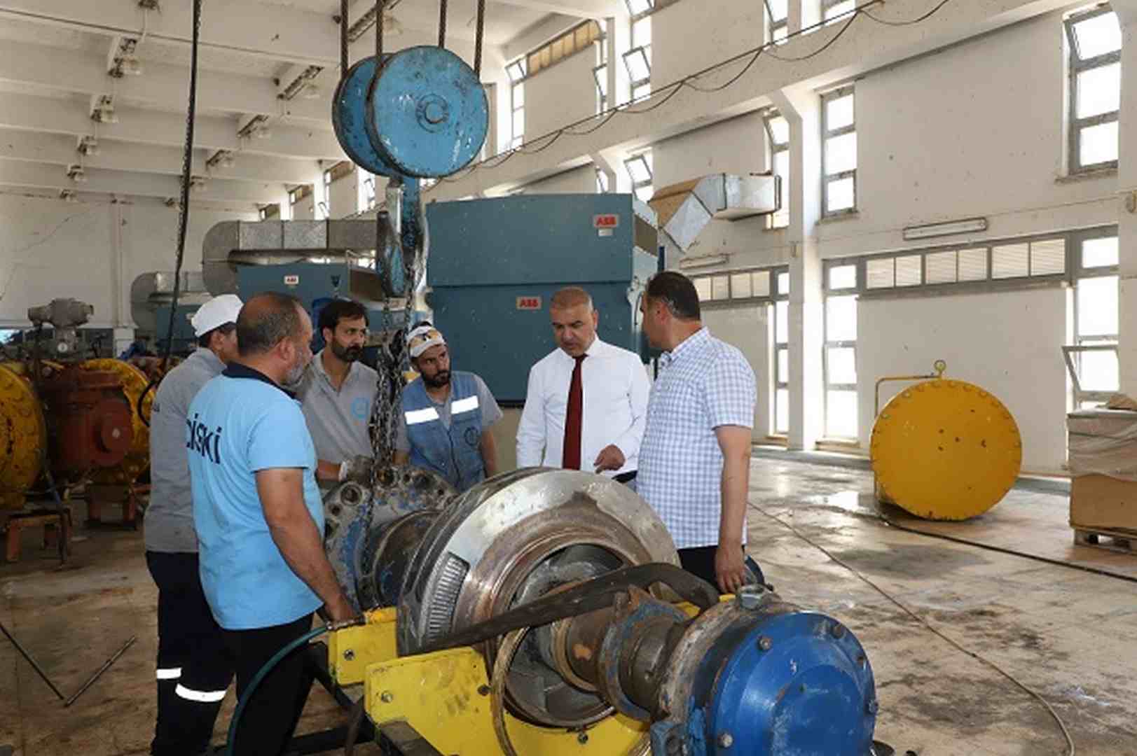 Kente içme suyu sağlayan pompa onarıldı