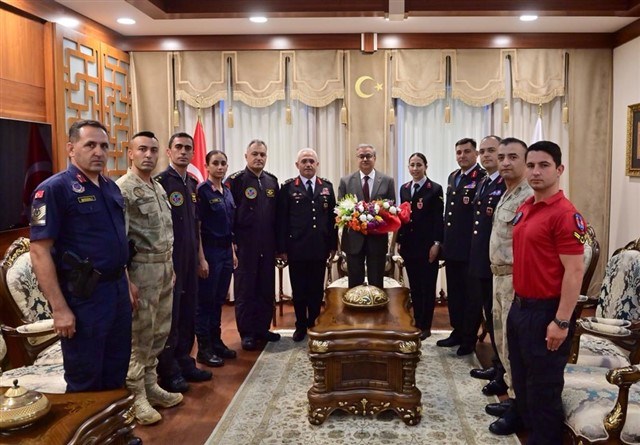 Jandarma Teşkilatından 183. yıl dönümü münasebetiyle Vali Su’ya ziyaret