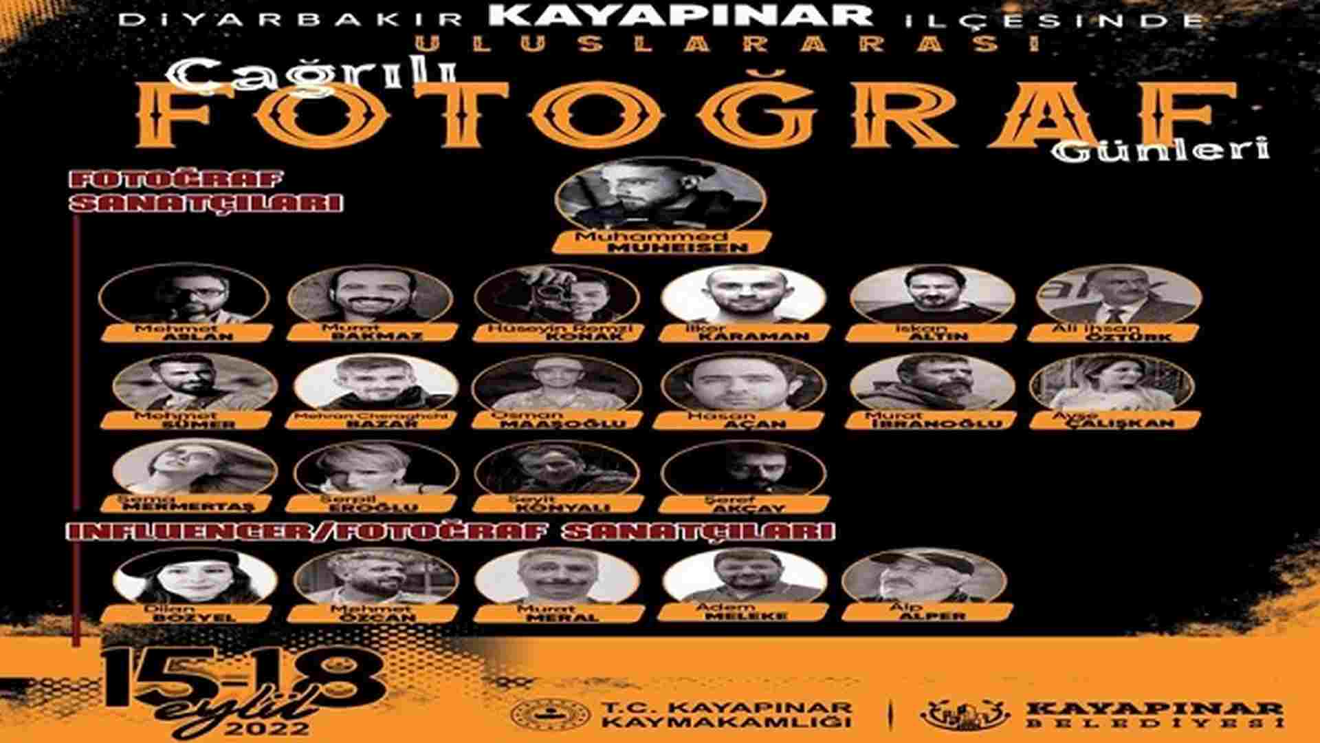 Kayapınar Belediyesi’nden “Uluslararası Çağrılı Fotoğraf Günleri”