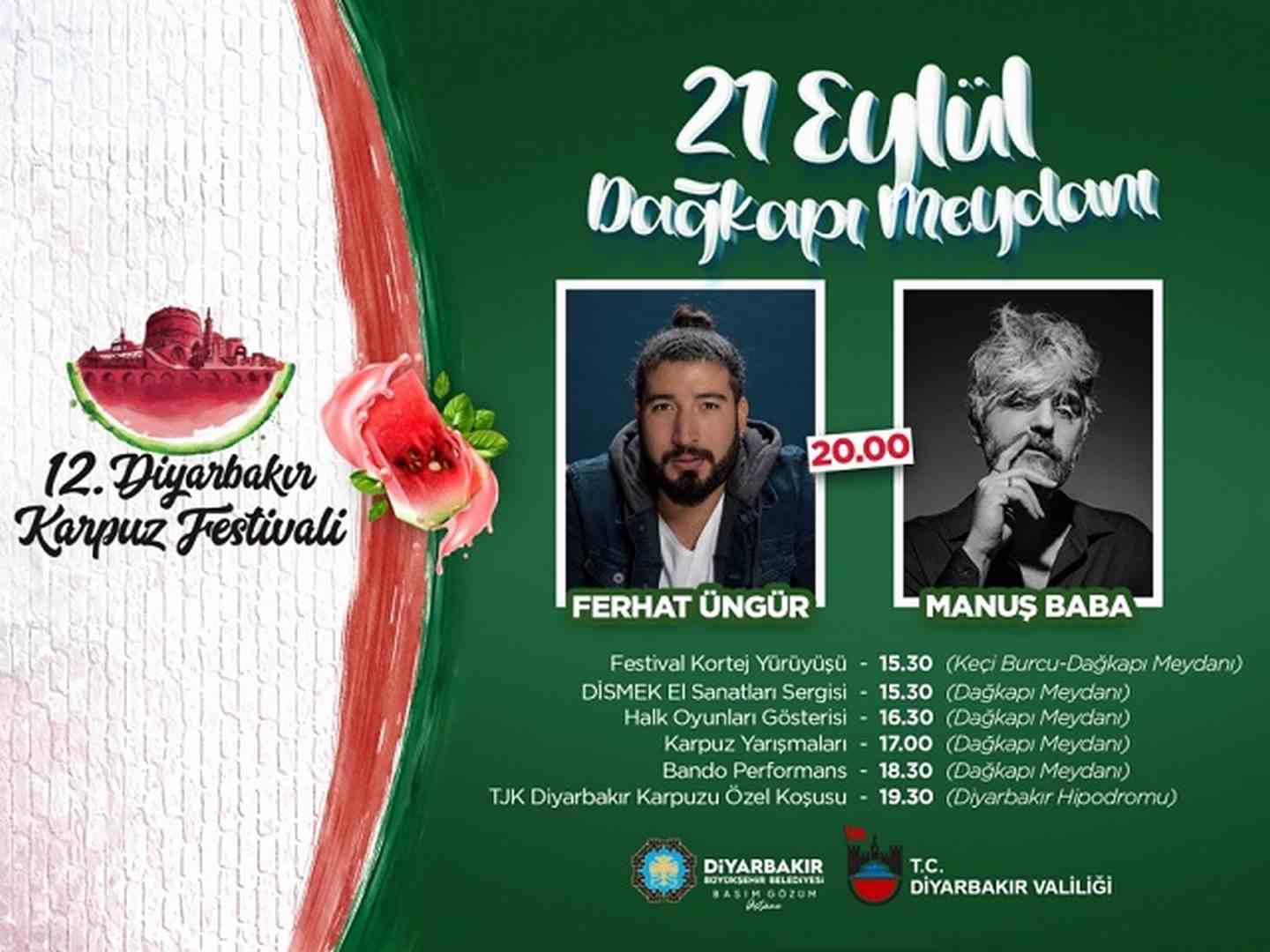 12. Diyarbakır Karpuz Festivali 21 Eylül’de