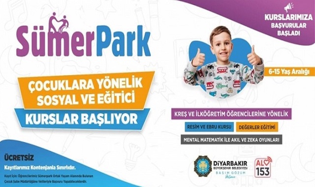 Çocuklara yönelik sosyal ve eğitici kurslar başlıyor