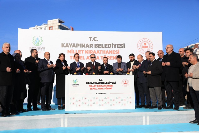 Kayapınar Millet Kıraathanesi’nin temeli atıldı