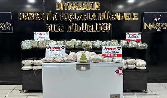 Diyarbakır Polisi uyuşturucu tacirlerine geçit vermiyor: 93 kilo 650 gram uyuşturucu ele geçirildi