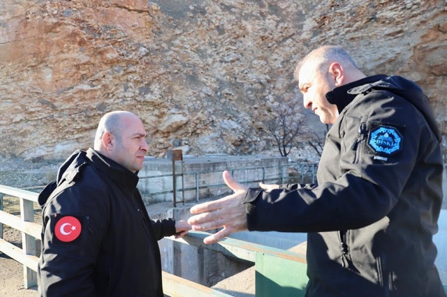 Genel Sekreter Çiftçi, DİSKİ ana su şebekesi ve pompa istasyonunda incelemede bulundu