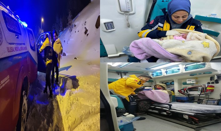 Diyarbakır’da yeni doğan bebeğe ve annesine sağlık ekipleri ulaştı