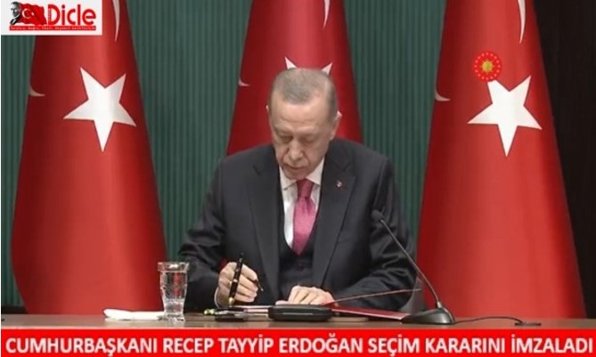 Cumhurbaşkanı Recep Tayyip Erdoğan seçim kararını imzaladı