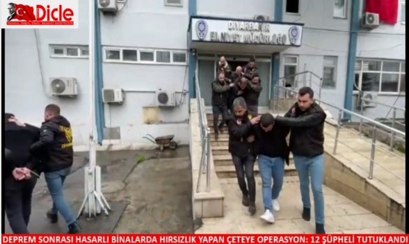 Deprem sonrası hasarlı binalarda hırsızlık yapan çeteye operasyon: 12 şüpheli tutuklandı