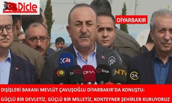 DIŞİŞLERİ BAKANI MEVLÜT ÇAVUŞOĞLU DİYARBAKIR’DA KONUŞTU: GÜÇLÜ BİR DEVLETİZ, GÜÇLÜ BİR MİLLETİZ, KONTEYNER ŞEHİRLER KURUYORUZ