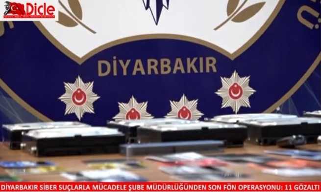 DİYARBAKIR SİBER SUÇLARLA MÜCADELE ŞUBE MÜDÜRLÜĞÜNDEN SON FÖN OPERASYONU: 11 GÖZALTI