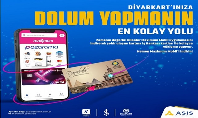 Diyarkart’ta bakiye yükleme kolaylığı