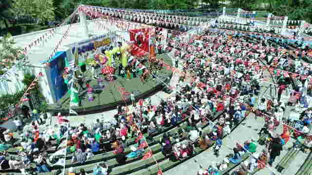 Minikler Bahar Şenliği’nde eğlendi