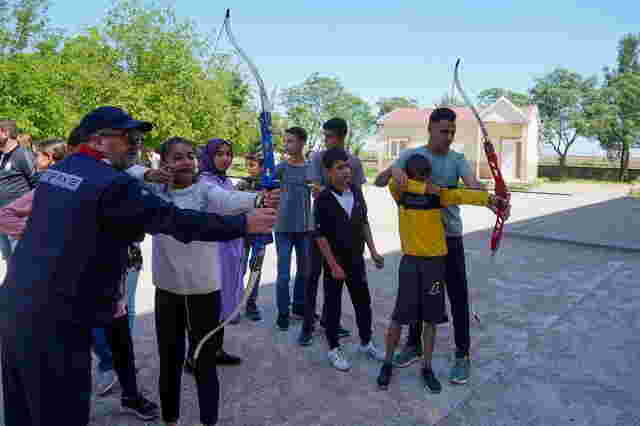 “Mobil Spor” ekibi Bismilli öğrencilerle buluştu
