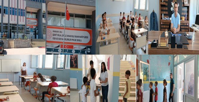 Dicle’nin sınavla öğrenci alan tek nitekli okulunda 5. ve 6. sınıflar için kabul sınavı yapıldı