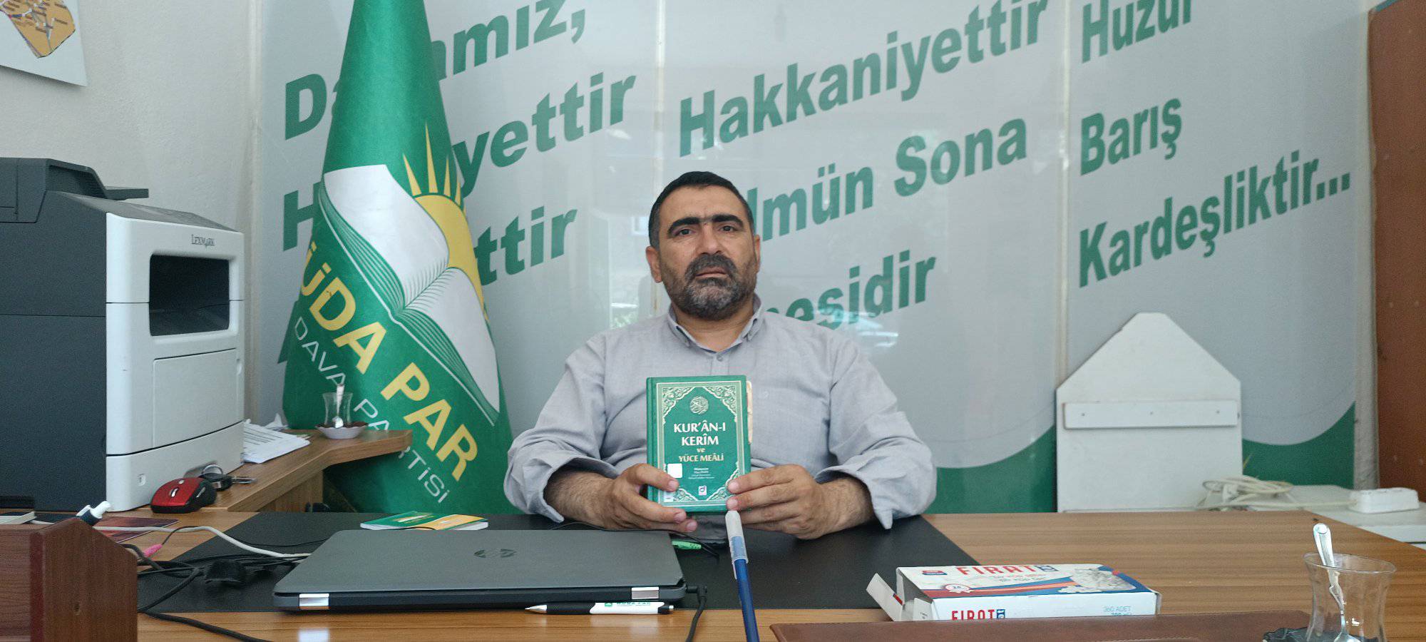 DİCLE İLÇESİNDEN KUR’AN-I KERİM’E SAYGI MİTİNGİ’NE DESTEK