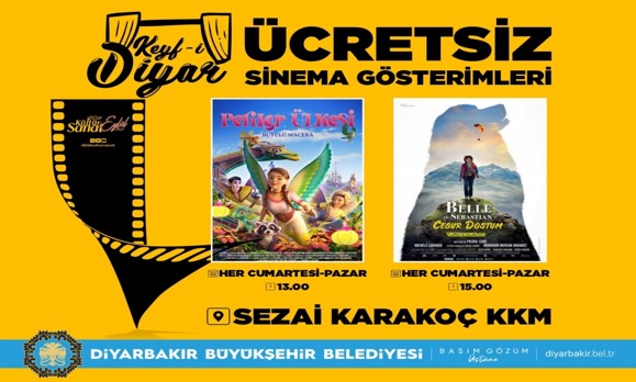Keyf-i Diyar ücretsiz sinema gösterimleri sürüyor