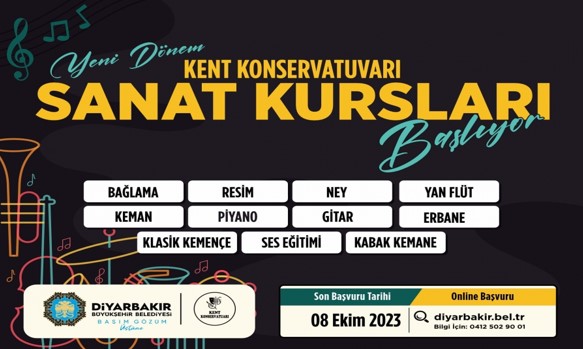 Sanat kurslarına kayıtlar başladı