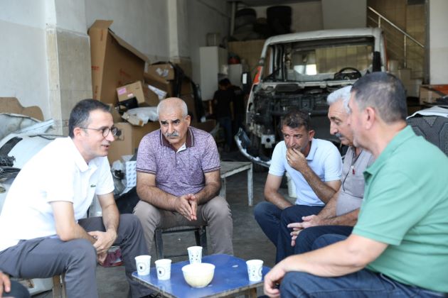 Başkan V. Karaman, 3. Sanayi sitesi esnafını ziyaret etti