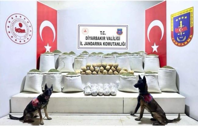 Diyarbakır’da 637 kilogram uyuşturucu ele geçirildi