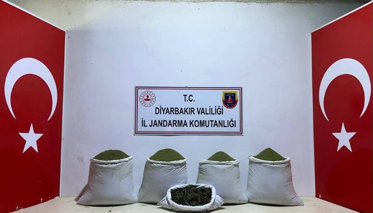 Diyarbakır’da 111 kilogram esrar ele geçirildi