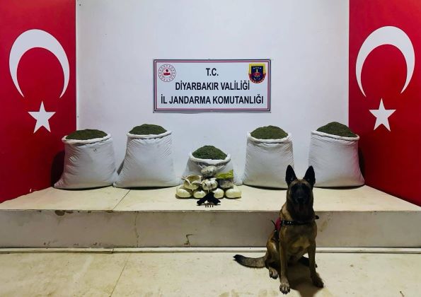 Diyarbakır’da 91 kilogram esrar ele geçirildi