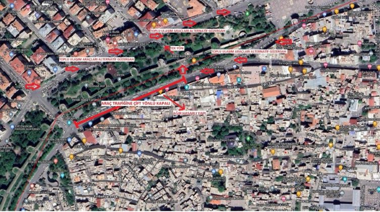 İnönü Bulvarı’nın belirli bir kısmı 5 gün süreyle trafiğe kapatılacak