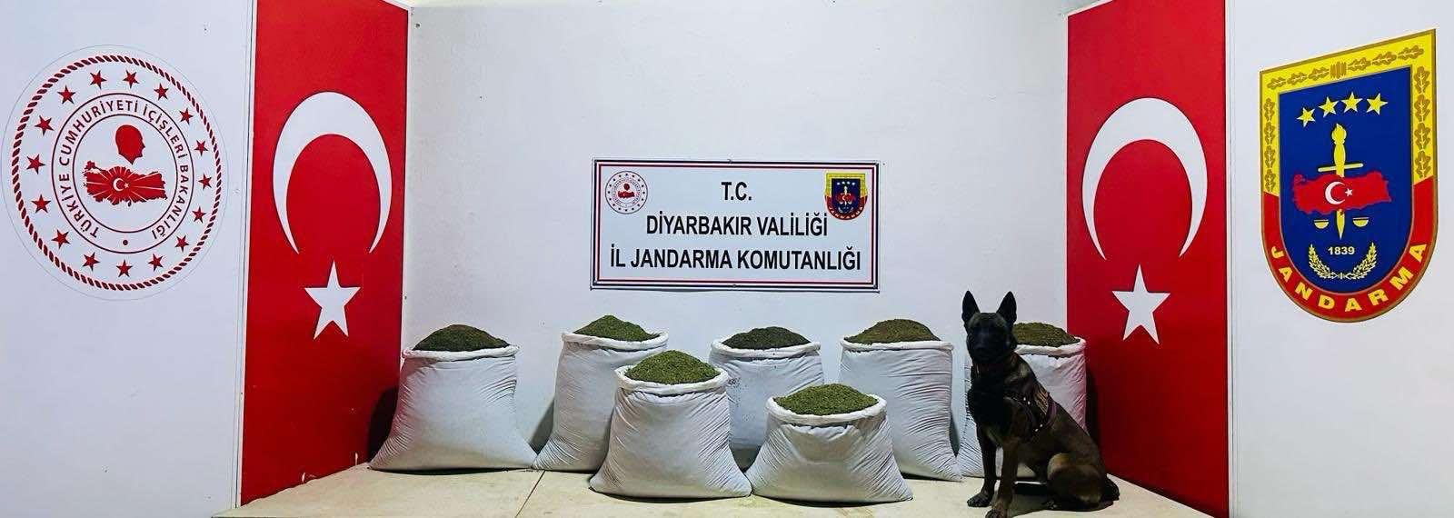 Diyarbakır’da 129 kilogram esrar ele geçirildi
