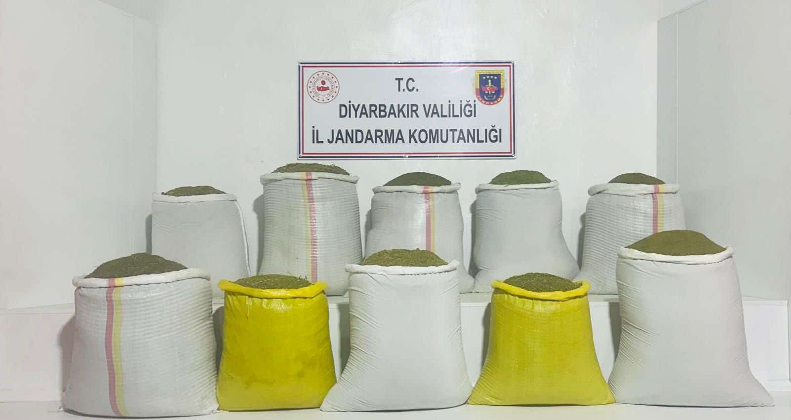 Diyarbakır’da 536 kilogram esrar ele geçirildi