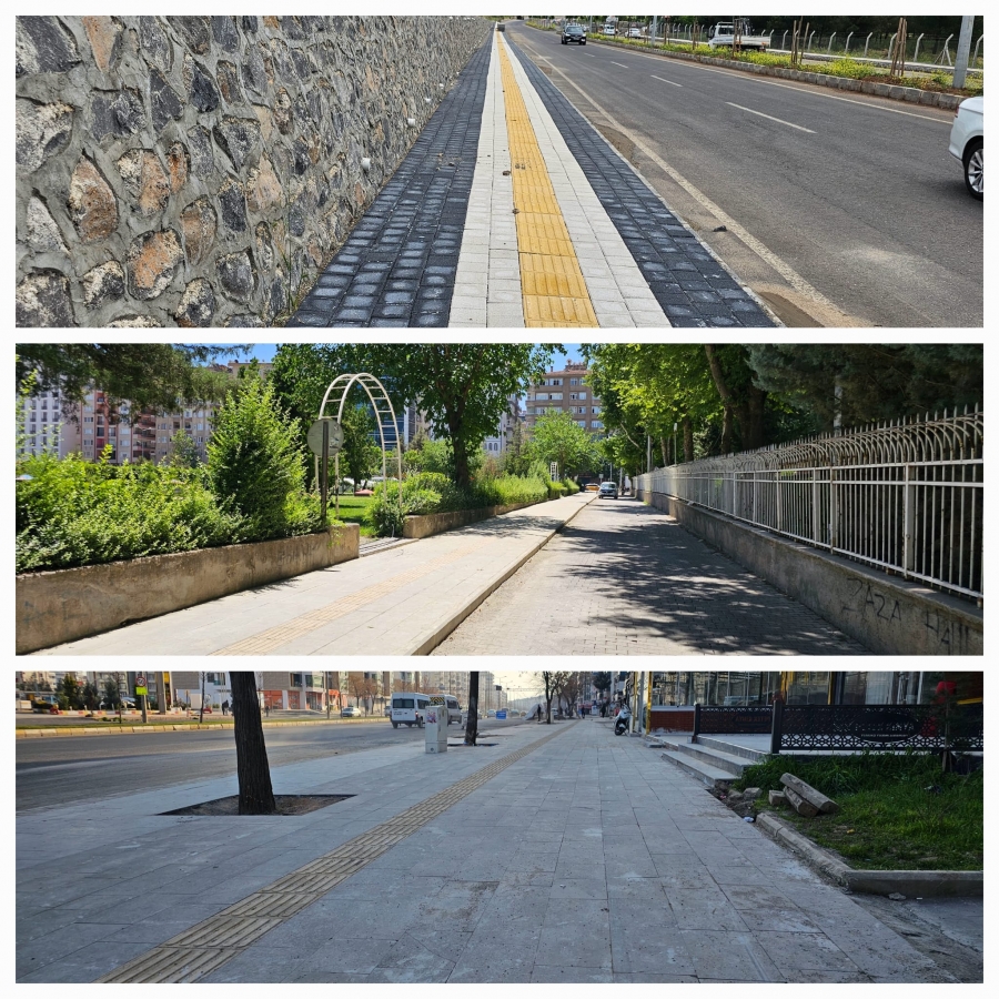 Diyarbakır’da kaldırımlara estetik dokunuş