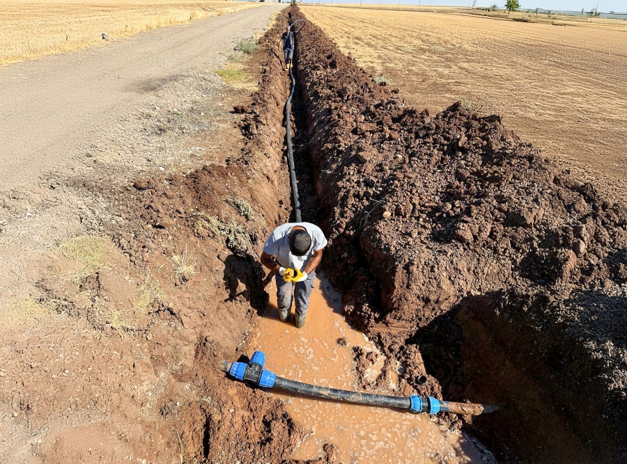DİSKİ’den Sur’un yeni yerleşim yerlerine içme suyu hattı