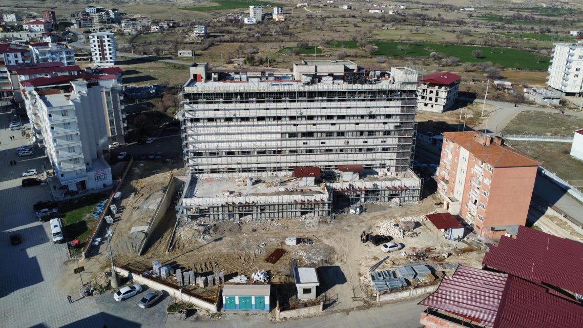 35 Yataklı Hani Devlet Hastanesi’nin İnşaatı Hızla Yükseliyor
