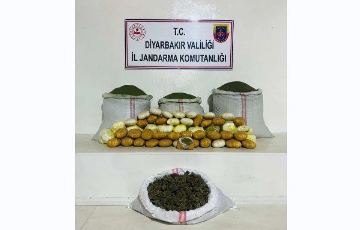 Diyarbakır’da 180 kilogram esrar ele geçirildi