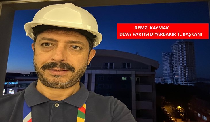 DEVA PARTİSİ DİYARBAKIR İL BAŞKANI REMZİ KAYMAK’TAN 1 MAYIS MESAJI: “BUGÜN, ALIN TERİNİN, EMEĞİN, BİRLİK VE DAYANIŞMANIN GÜNÜ”