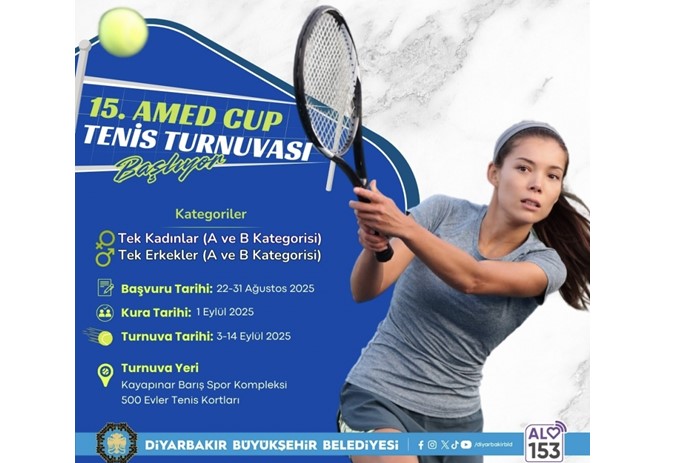 Amed Cup Tenis Turnuvası kayıtları başladı