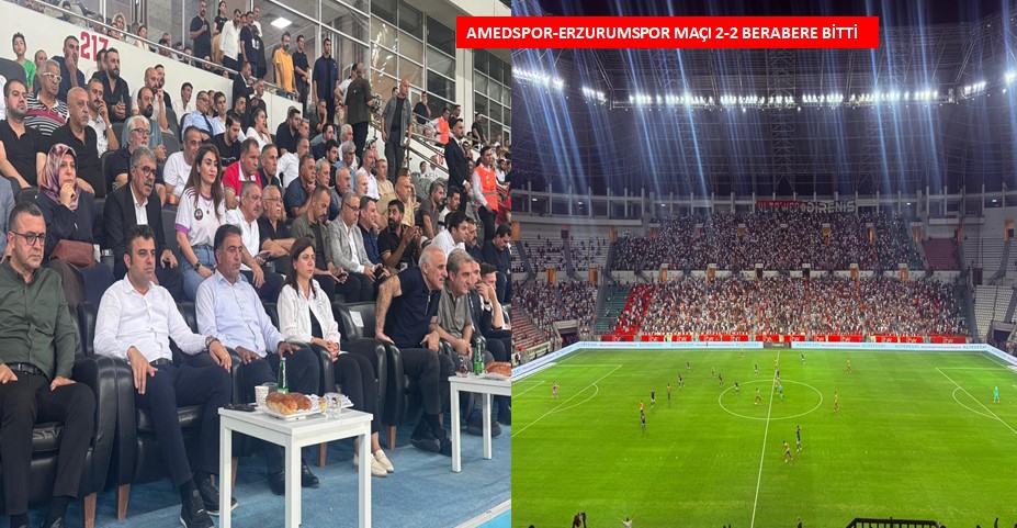 Amedspor-Erzurumspor maçı 2-2 berabere bitti