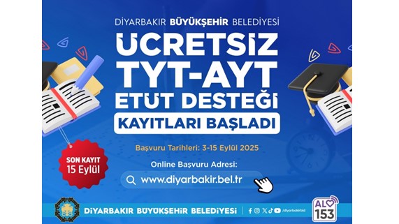 TYT-AYT’ye hazırlanan öğrencilere ücretsiz etüt desteği verilecek