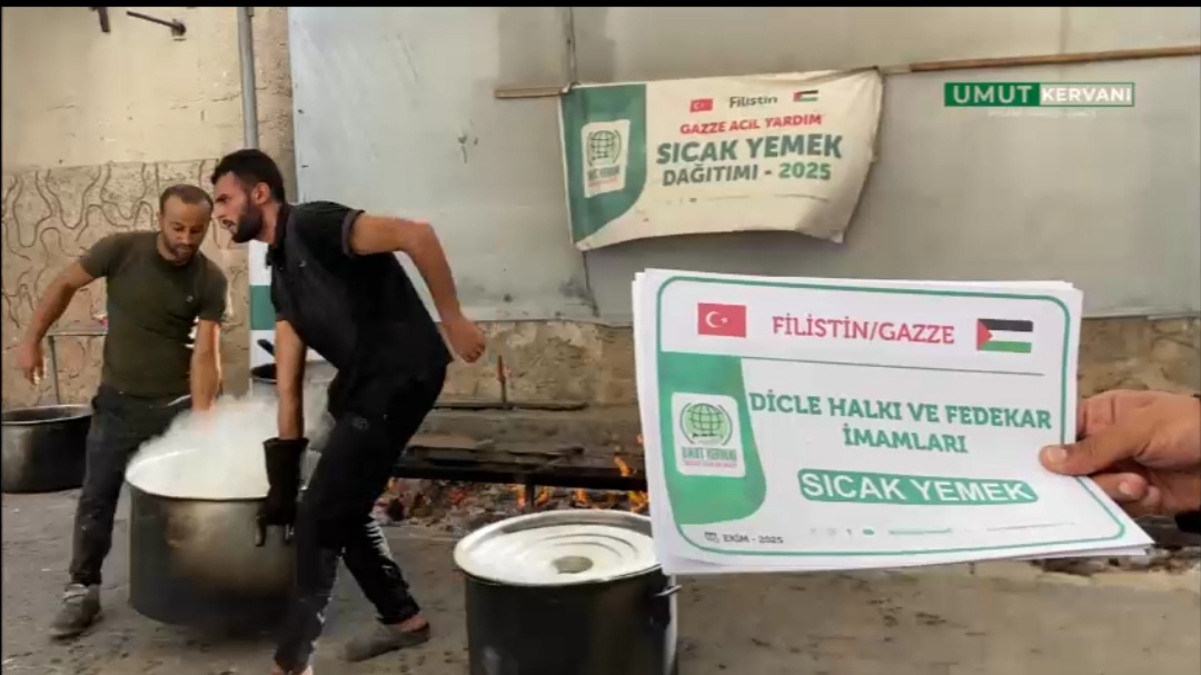 Dicle’deki yardım kampanyasında toplanan 700 kişilik yemek ücreti Gazze halkına bağışlandı