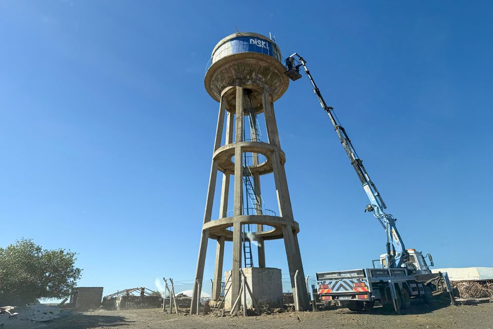 DİSKİ, Çınar’ın 11 kırsal mahallesinde su depolarının bakımını yaptı