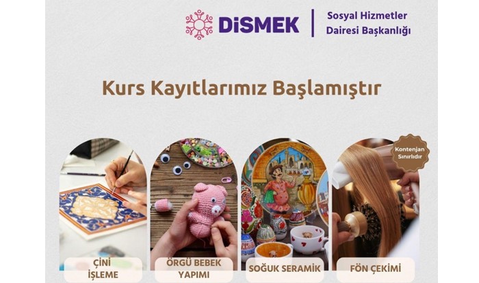 DİSMEK’te 4 yeni kurs açılacak